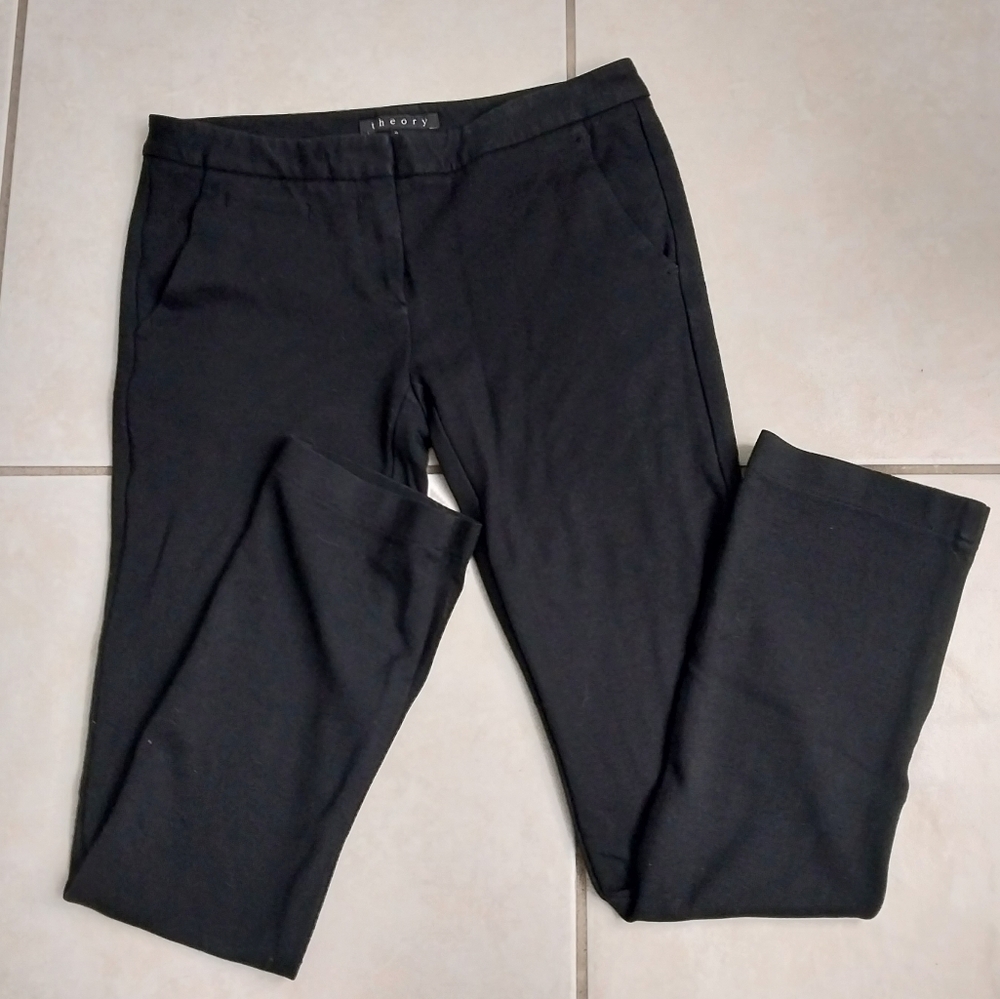 Theory Black Skinny Dress Pants Women's Sz 2